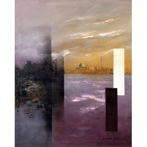 L'passo Benjamin, 22 x 28 Inch, Acrylic on Canvas, Abstract Paintings, AC-LPB-042 L'passo Benjamin, 22 x 28 Inch, Acrylic on Canvas, Abstract Paintings, AC-LPB-042